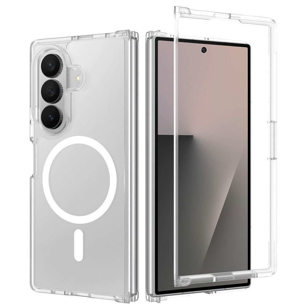 Samsung Galaxy Z Fold8 Matt Fleksibelt Plast Deksel - MagSafe Kompatibel - Gjennomsiktig