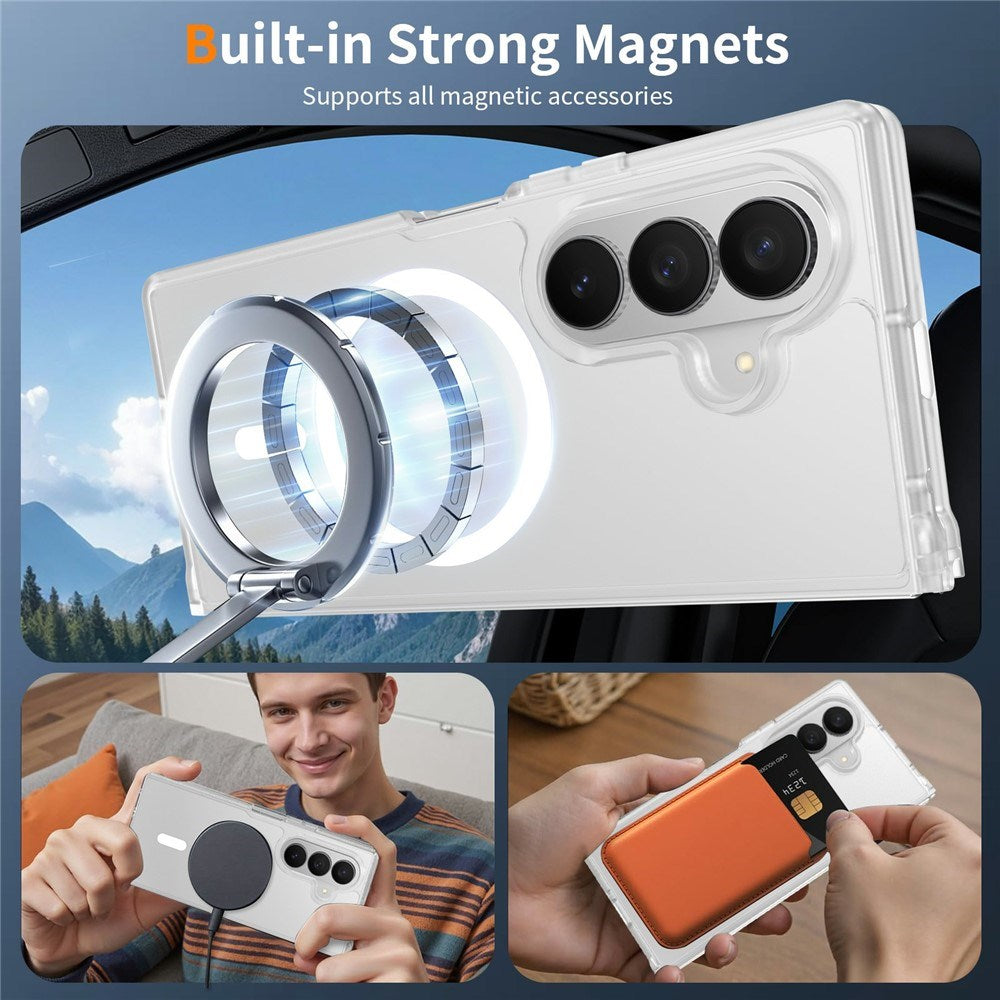 Samsung Galaxy Z Fold8 Matt Fleksibelt Plast Deksel - MagSafe Kompatibel - Gjennomsiktig