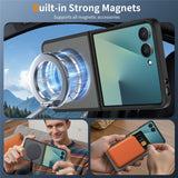 Samsung Galaxy Z Flip8 Matt Fleksibelt Plast Deksel - MagSafe Kompatibel - Svart