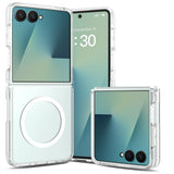 Samsung Galaxy Z Flip8 Matt Fleksibelt Plast Deksel - MagSafe Kompatibel - Gjennomsiktig