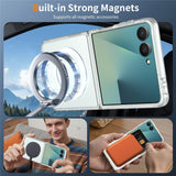 Samsung Galaxy Z Flip8 Matt Fleksibelt Plast Deksel - MagSafe Kompatibel - Gjennomsiktig