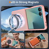 Samsung Galaxy Z Flip8 Matt Fleksibelt Plast Deksel - MagSafe Kompatibel - Rosa
