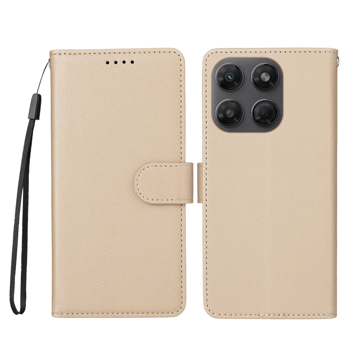 Motorola Moto G47 / G37 EIDERWOOD Flippdeksel (RFID-blokkering) - Beige