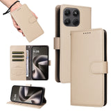 Motorola Moto G47 / G37 EIDERWOOD Flippdeksel (RFID-blokkering) - Beige