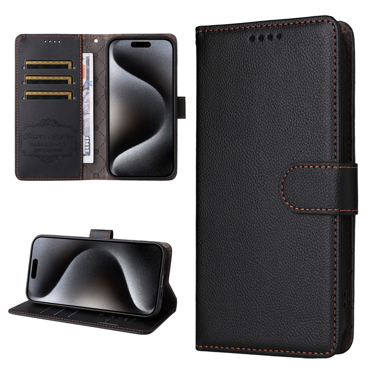 Motorola Moto G47 / G37 EIDERWOOD Flippdeksel (RFID-blokkering) - Svart