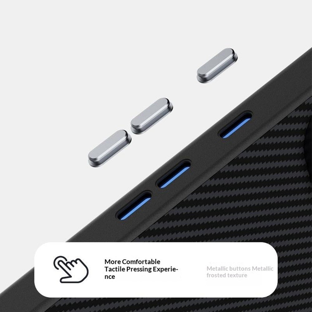 Google Pixel 11 ABEEL Hybrid Deksel med Karbonfibertekstur - Svart / Lilla