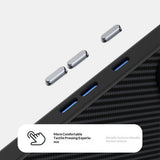 Google Pixel 11 ABEEL Hybrid Deksel med Karbonfibertekstur - Svart / Lilla