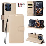 Motorola Edge 70 Pro EIDERWOOD Kunstskinn Flip Deksel m. Stropp - Beige