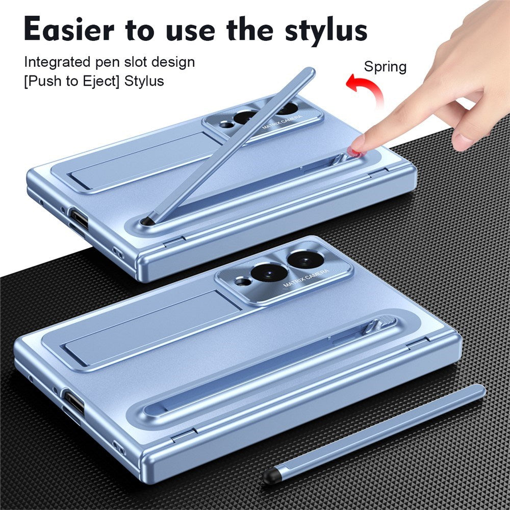 Samsung Galaxy Z Fold8 EIDERWOOD Deksel med Stylus Penn & Støtte - Blå