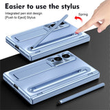 Samsung Galaxy Z Fold8 EIDERWOOD Deksel med Stylus Penn & Støtte - Blå