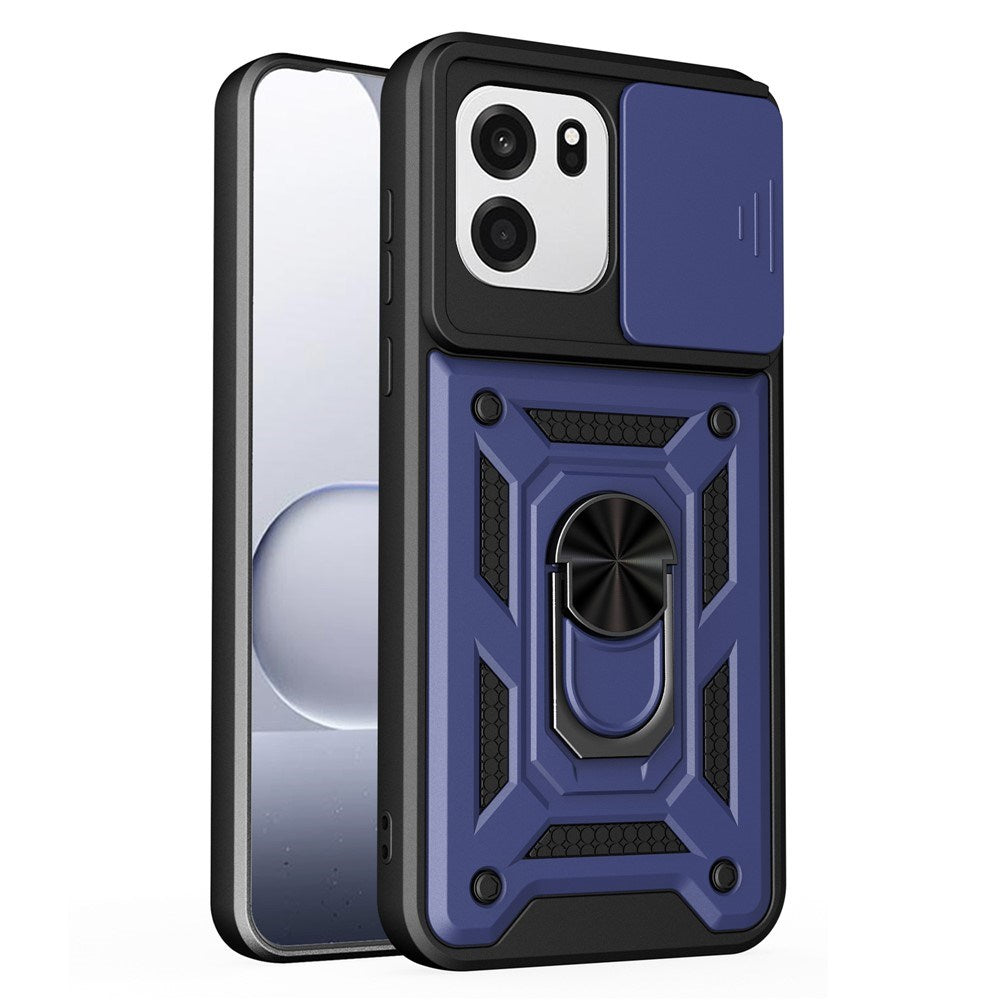 OnePlus Nord CE6 EIDERWOOD Hybrid Håndverker Deksel m. Kickstand & Cam Slider - Blå