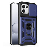 OnePlus Nord CE6 EIDERWOOD Hybrid Håndverker Deksel m. Kickstand & Cam Slider - Blå