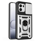 OnePlus Nord CE6 EIDERWOOD Hybrid Håndverker Deksel m. Kickstand & Cam Slider - Sølv