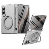 Samsung Galaxy Z Fold8 EIDERWOOD Deksel med Skjermbeskyttelse & Stativfunksjon - Sølv