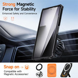 Samsung Galaxy Z Fold8 Ultra / Fold7 EIDERWOOD Håndverker Deksel med Indbygget Kickstand - MagSafe Kompatibel - Svart / Grå