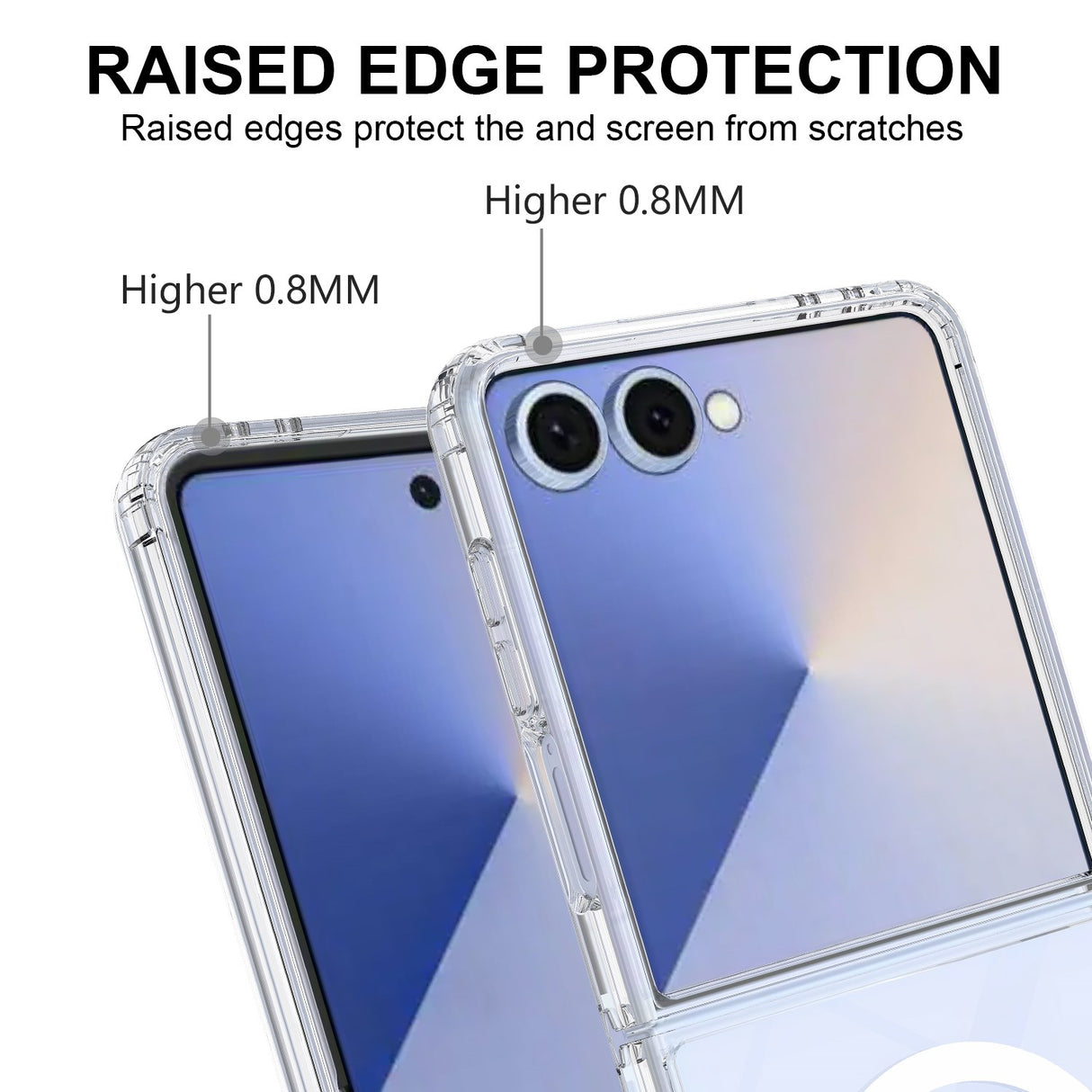 Samsung Galaxy Z Flip8 EIDERWOOD Hybrid Plast Deksel - MagSafe Kompatibel - Gjennomsiktig
