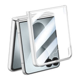 Samsung Galaxy Z Flip8 EIDERWOOD Deksel - Innebygd Skjermbeskyttelse & Stativfunksjon - Sølv