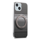 iPhone 14 / 13 EIDERWOOD Hybrid Plast Gradient Deksel m. Roterende Kickstand - MagSafe Kompatibel - Svart