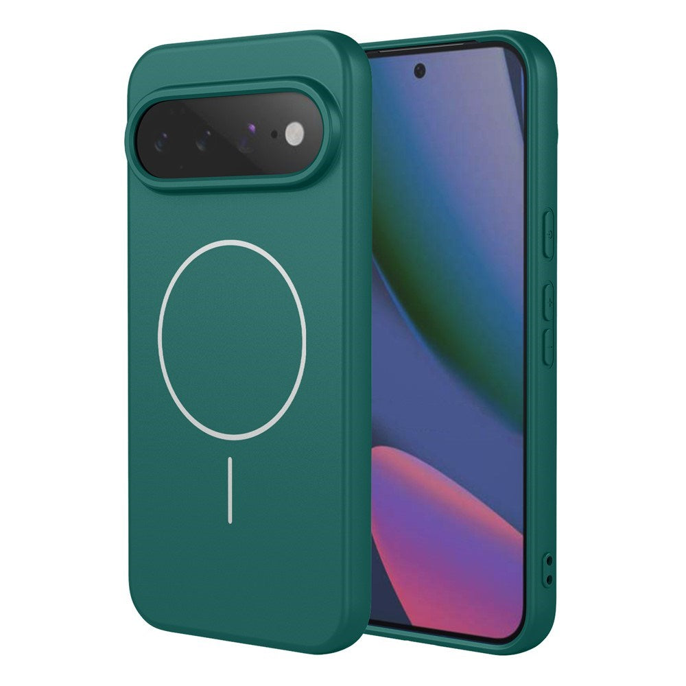 Google Pixel 11 Pro XL EIDERWOOD Fleksibelt Plast Deksel m. Fôr Innvendig - MagSafe Kompatibel - Mørkegrønn