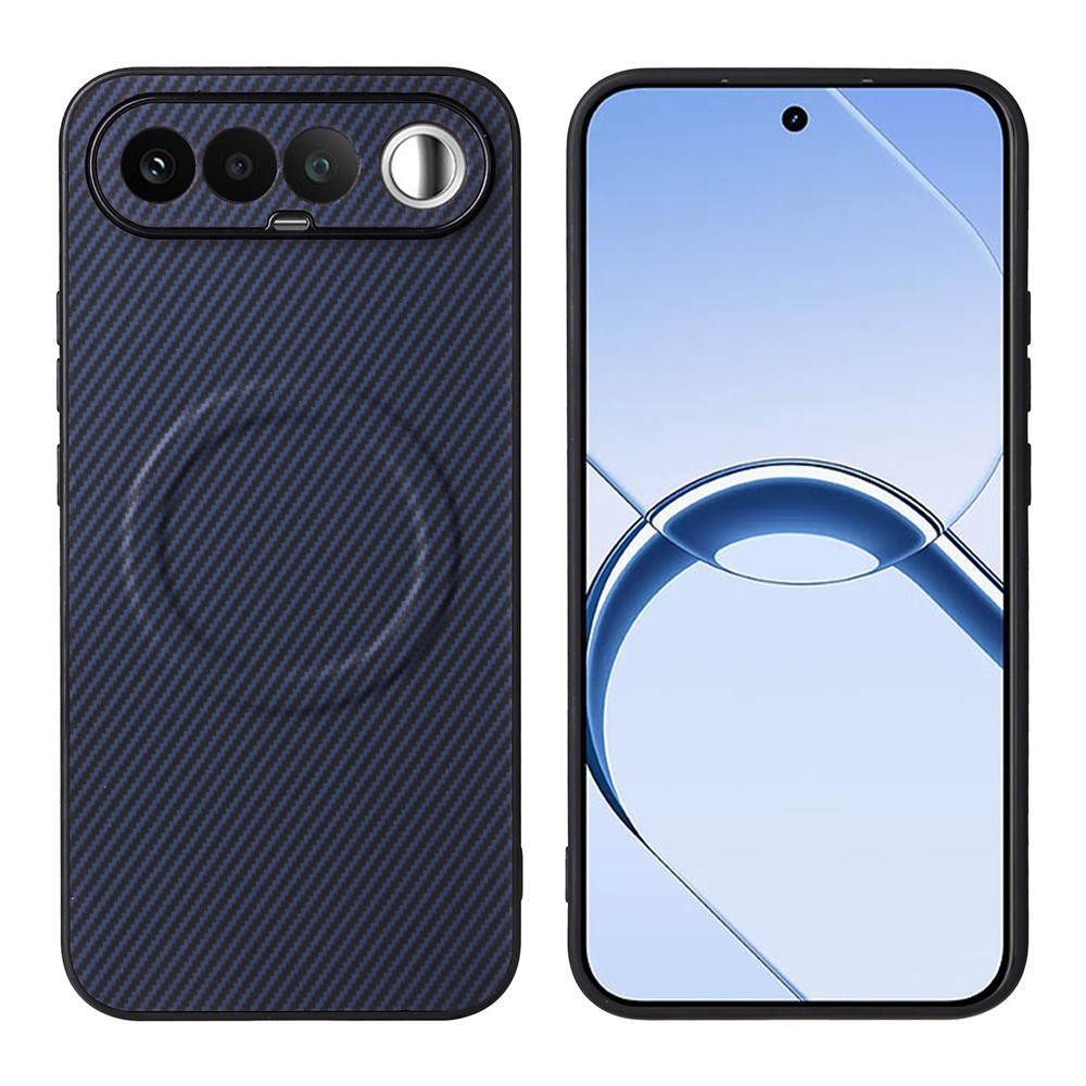 Realme 16 EIDERWOOD Hybrid Carbon Deksel - MagSafe Kompatibel - Blå