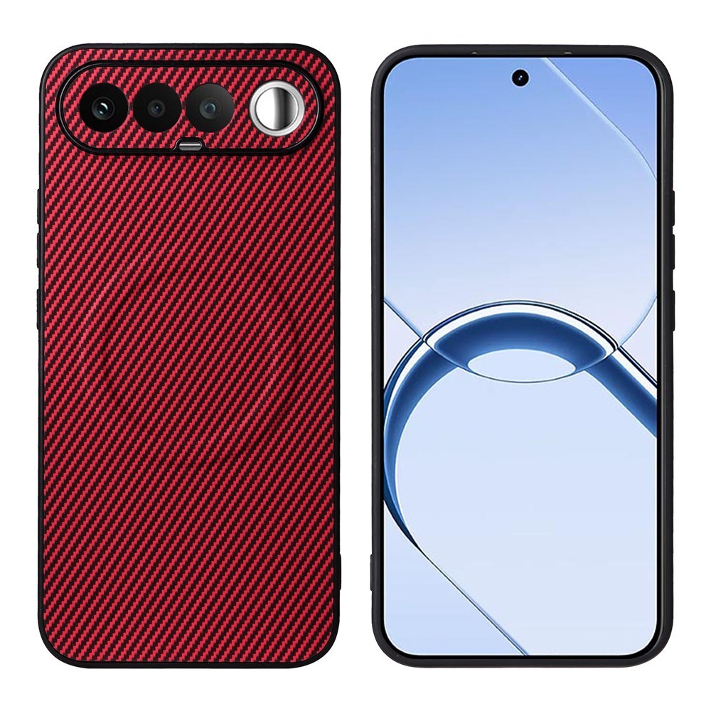 Realme 16 EIDERWOOD Hybrid Carbon Deksel - MagSafe Kompatibel - Rød