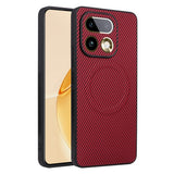 Realme 16 Pro EIDERWOOD Hybrid Carbon Deksel - MagSafe Kompatibel - Rød