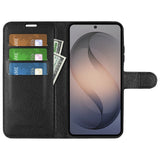 Samsung Galaxy S26 FE EIDERWOOD Flip Deksel med Kortholder & Stativfunksjon - Svart