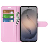 Samsung Galaxy S26 FE EIDERWOOD Flip Deksel med Kortholder & Stativfunksjon - Rosa