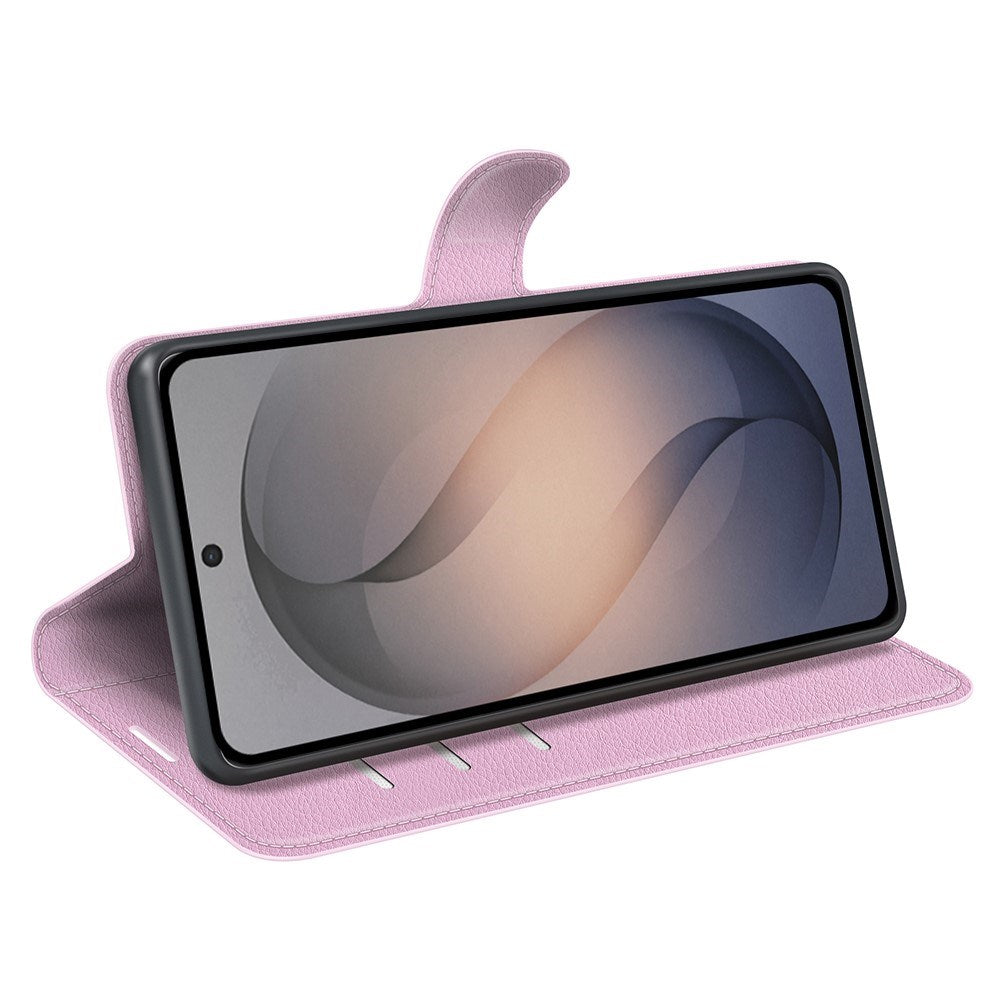 Samsung Galaxy S26 FE EIDERWOOD Flip Deksel med Kortholder & Stativfunksjon - Rosa