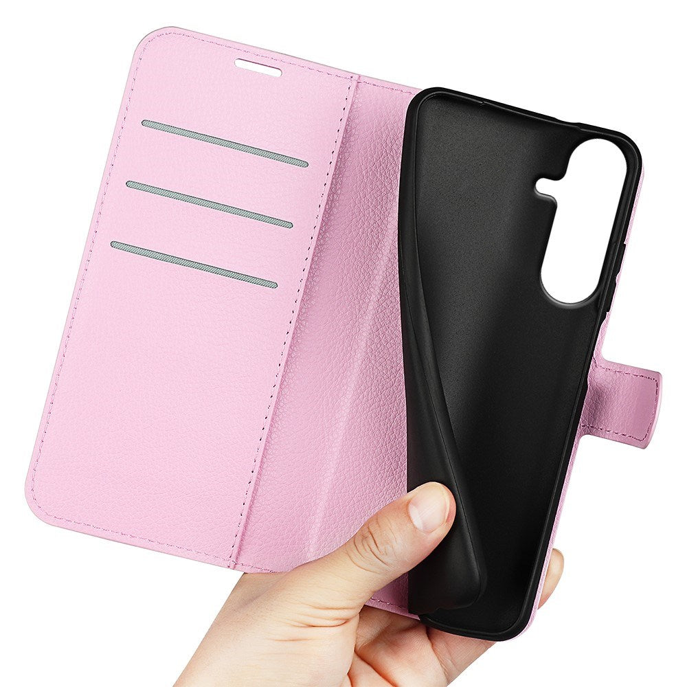 Samsung Galaxy S26 FE EIDERWOOD Flip Deksel med Kortholder & Stativfunksjon - Rosa