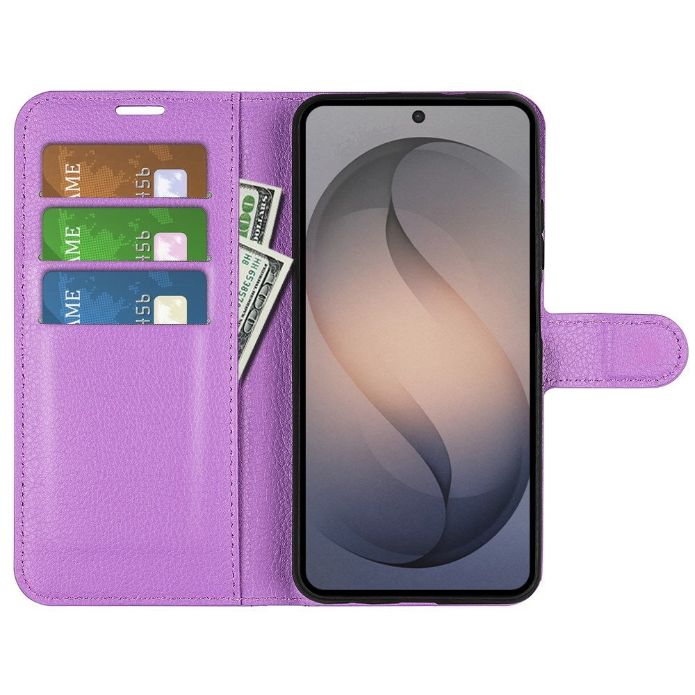 Samsung Galaxy S26 FE EIDERWOOD Flip Deksel med Kortholder & Stativfunksjon - Lilla
