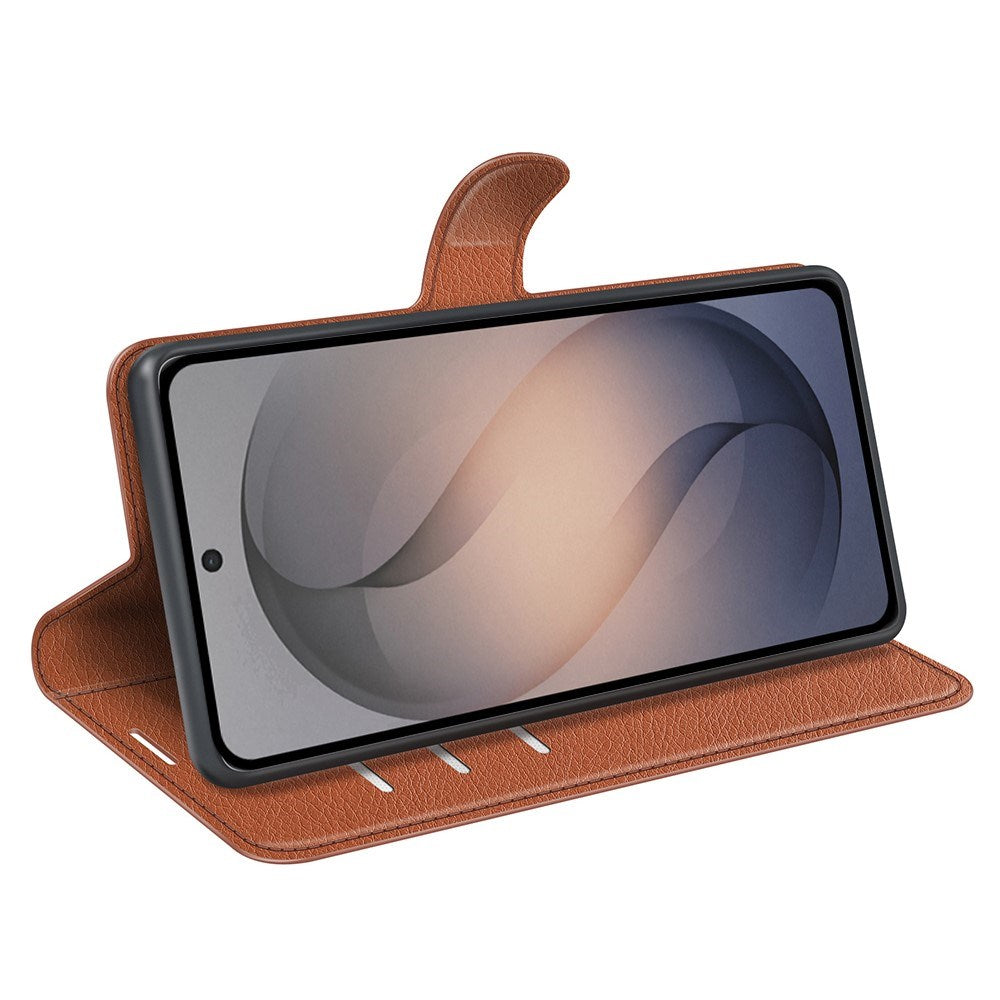 Samsung Galaxy S26 FE EIDERWOOD Flip Deksel med Kortholder & Stativfunksjon - Brun