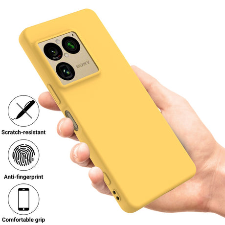Sony Xperia 1 VIII EIDERWOOD Fôret Silikon Deksel m. Rem - Gul
