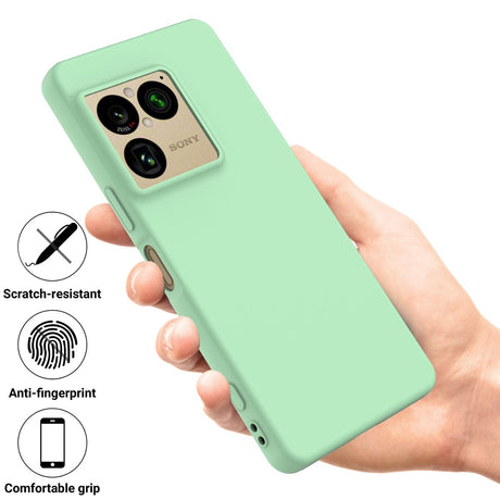 Sony Xperia 1 VIII EIDERWOOD Fôret Silikon Deksel m. Rem - Grønn
