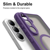 Samsung Galaxy S26 FE EIDERWOOD Matte Hybrid Deksel – MagSafe Kompatibel - Gjennomsiktig / Lilla