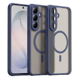 Samsung Galaxy S26 FE EIDERWOOD Matte Hybrid Deksel – MagSafe Kompatibel - Gjennomsiktig / Blå