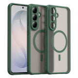 Samsung Galaxy S26 FE EIDERWOOD Matte Hybrid Deksel – MagSafe Kompatibel - Gjennomsiktig / Grønn