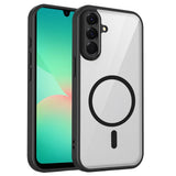Samsung Galaxy A27 EIDERWOOD Hybrid Plast Deksel - MagSafe Kompatibel - Gjennomsiktig / Svart