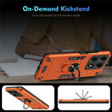 Motorola Edge 70 Pro EIDERWOOD Magnetisk Hybrid Håndverker Deksel m. Kickstand - Oransje