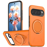 Google Pixel 11 / 11 Pro EIDERWOOD Hybrid Plast Deksel med Roterende Kickstand - MagSafe Kompatibel - Oransje