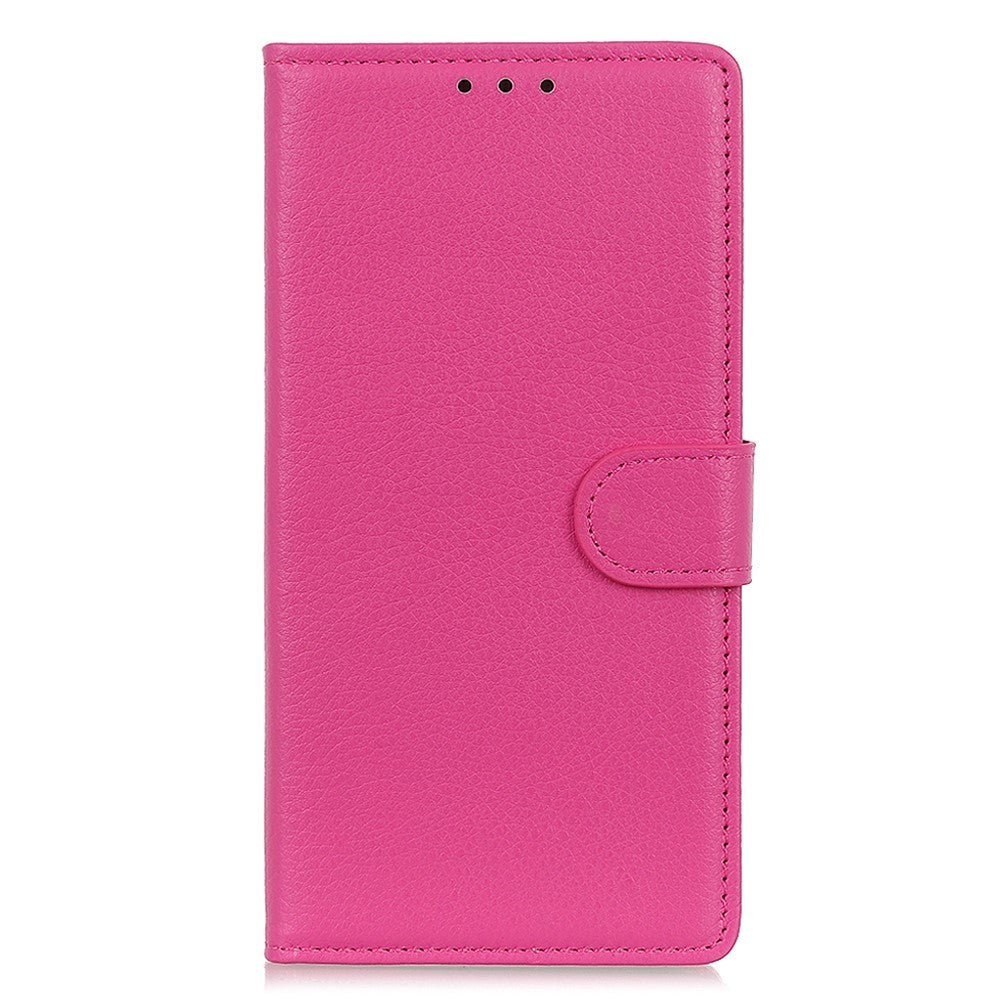 Samsung Galaxy A34 (5G) Ultra PU Litchi Skin Flip Deksel med Lommebok - Rosa