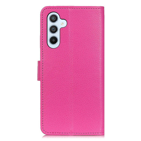 Samsung Galaxy A34 (5G) Ultra PU Litchi Skin Flip Deksel med Lommebok - Rosa