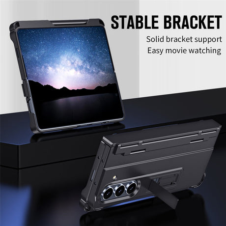 Samsung Galaxy Z Fold8 Ultra EIDERWOOD Rugged Deksel med Stativfunksjon & Skjermbeskyttelse - Svart
