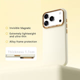 iPhone 18 Pro / 17 Pro ABEEL Hardt Soft-Touch Plast Deksel - MagSafe Kompatibel - Gul