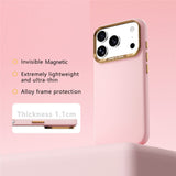 iPhone 18 Pro / 17 Pro ABEEL Hardt Soft-Touch Plast Deksel - MagSafe Kompatibel - Rosa