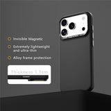 iPhone 18 Pro / 17 Pro ABEEL Hardt Soft-Touch Plast Deksel - MagSafe Kompatibel - Svart