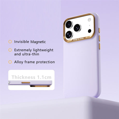 iPhone 18 Pro Max / 17 Pro Max ABEEL Hardt Soft-Touch Plast Deksel - MagSafe Kompatibel - Lilla