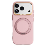 iPhone 17 Pro / 18 Pro ABEEL Hardt Soft-Touch Plast Deksel m. Kickstand - MagSafe Kompatibel - Rosa