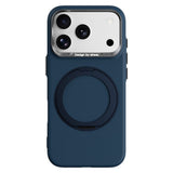 iPhone 17 Pro / 18 Pro ABEEL Hardt Soft-Touch Plast Deksel m. Kickstand - MagSafe Kompatibel - Mørkblå
