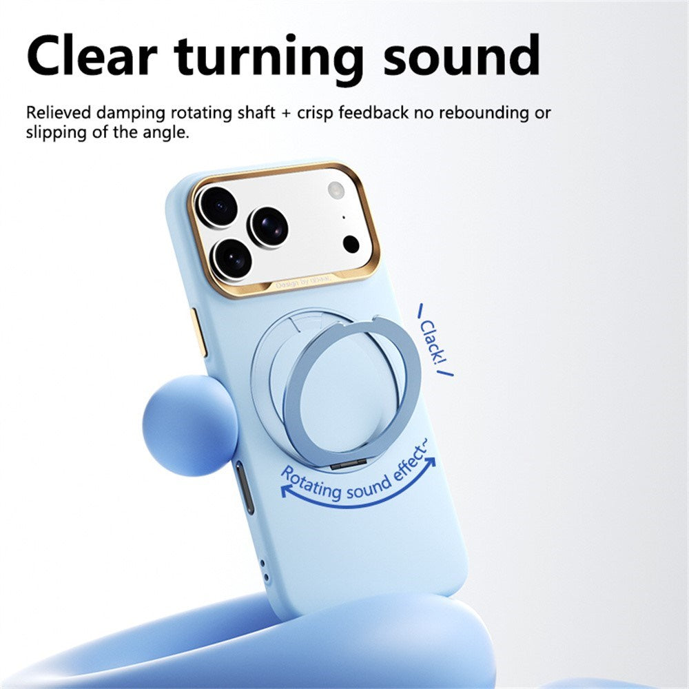 iPhone 17 Pro Max / 18 Pro Max ABEEL Hardt Soft-Touch Plast Deksel m. Kickstand - MagSafe Kompatibel - Svart
